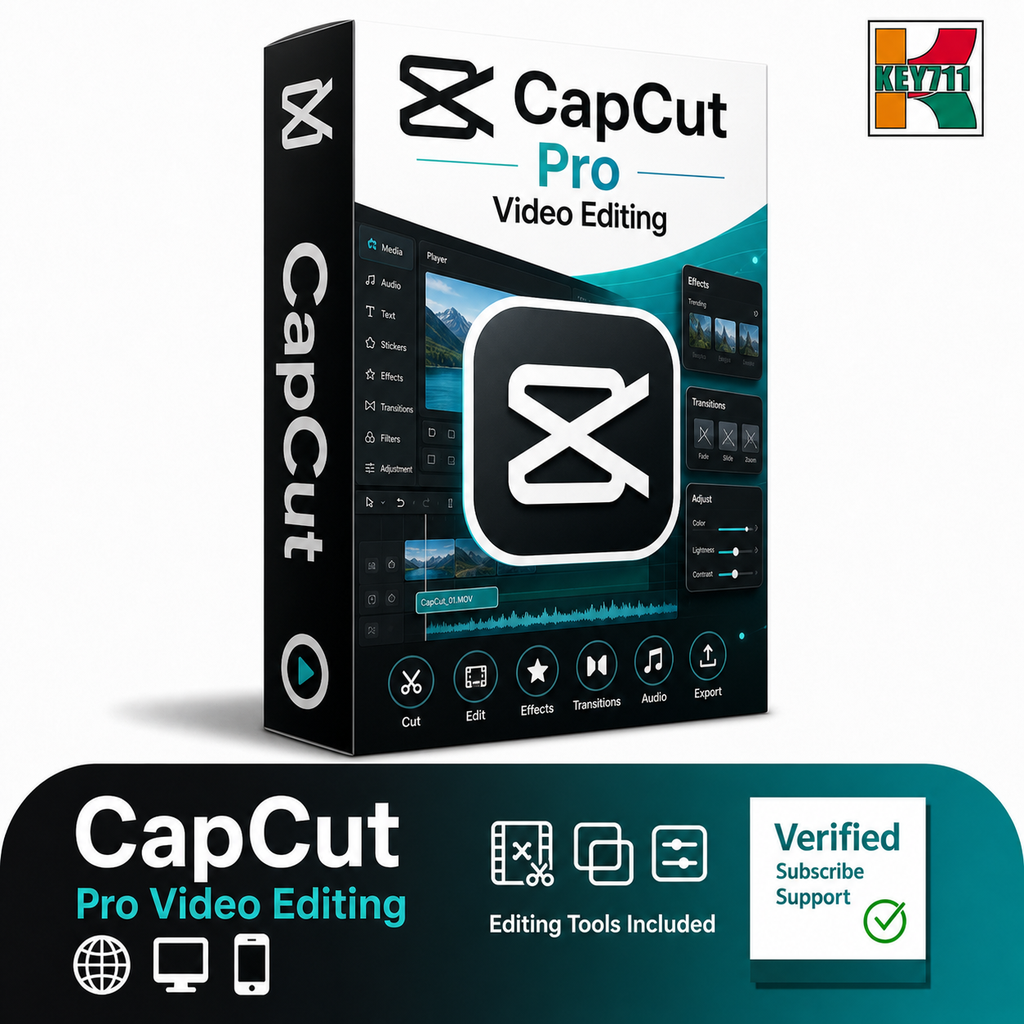 Capcut Pro | Private Account|No Shared Account|Fast Delivered|1Month|desktop|mobile|web