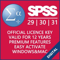IBM SPSS Statistics 29/30/31 | Genuine License | 12-Year Activation | Win & Mac