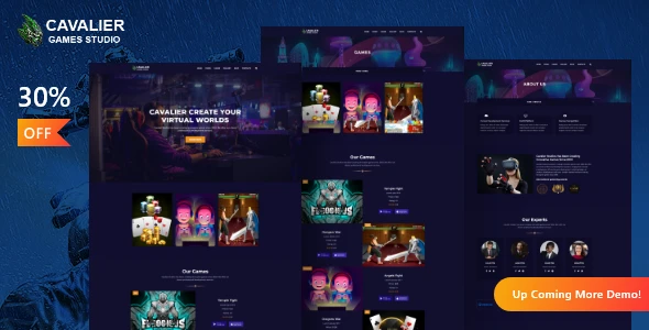 Cavalier – Gaming Studio WordPress Theme + RTL