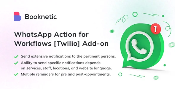 Booknetic - WhatsApp Notifications Addon