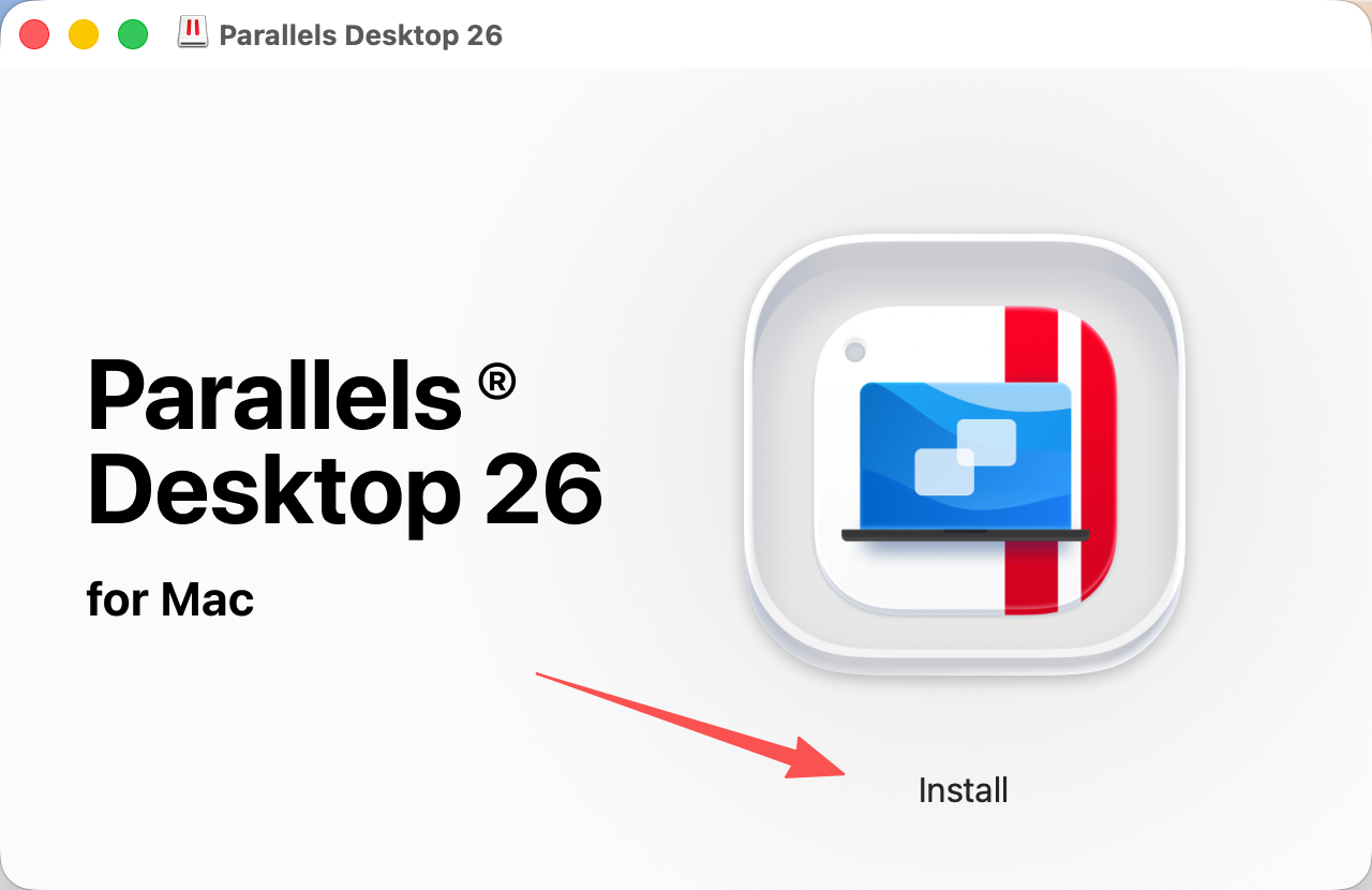 Parallels Desktop 26 installer window