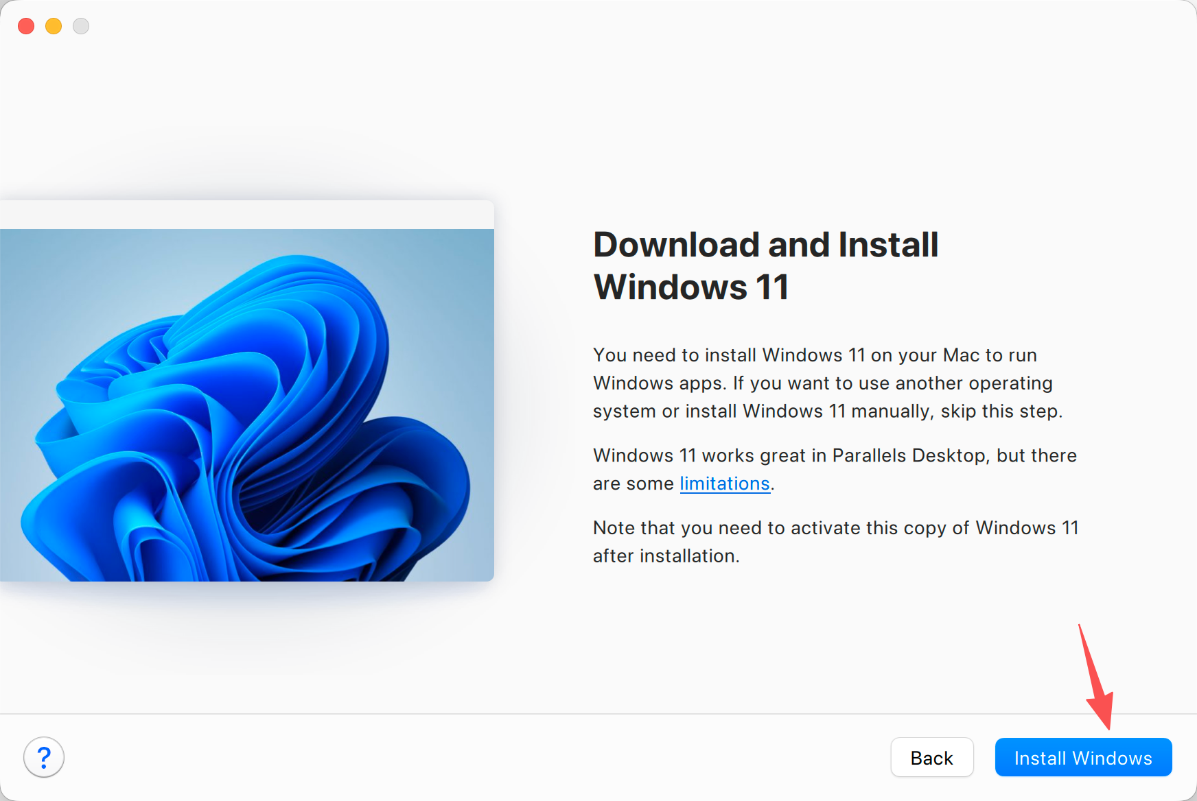 Download and install Windows 11 screen