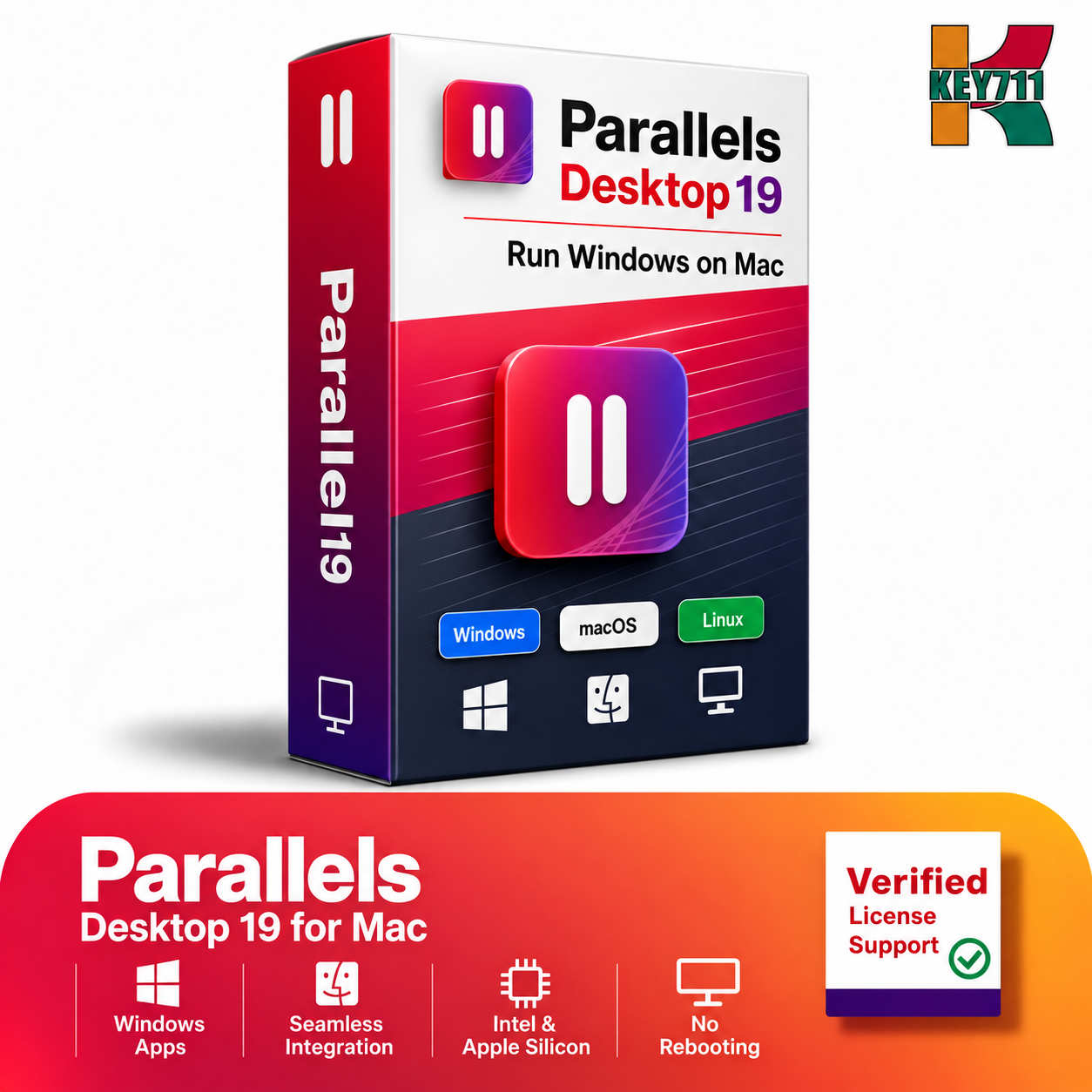 Parallels Desktop 19 for Mac | Standard, Pro and Business | Genuine Lifetime License