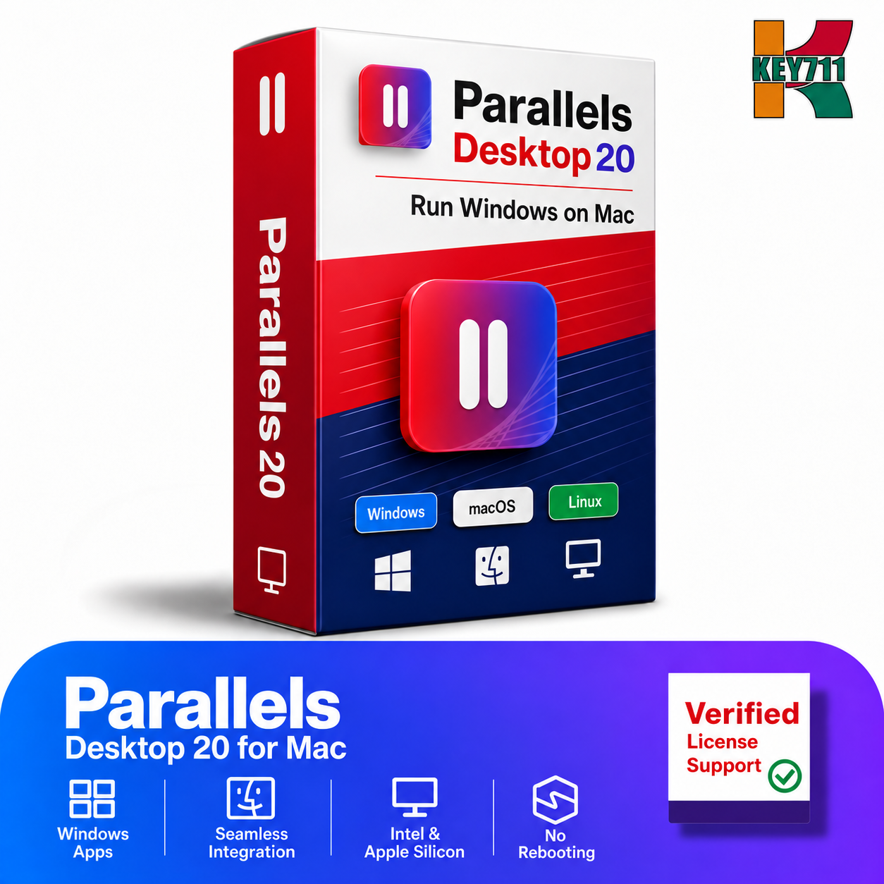 Parallels Desktop 20 for Mac | Standard, Pro and Business | Genuine Lifetime License