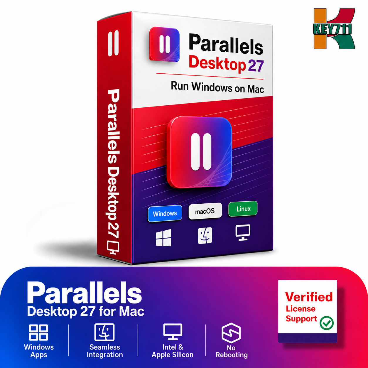 Parallels Desktop 27 for Mac | Standard, Pro and Business | Genuine Lifetime License
